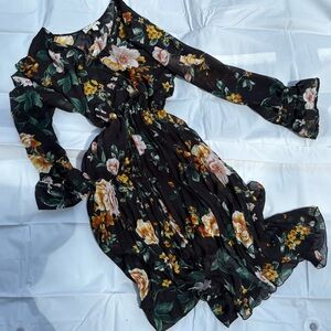Indigo Rose Floral Dress